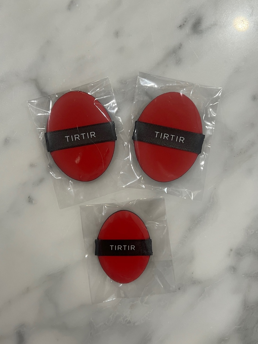 Brand NEW TIR TIR cushion makeup refill  sponges  - 2 large / 1 small